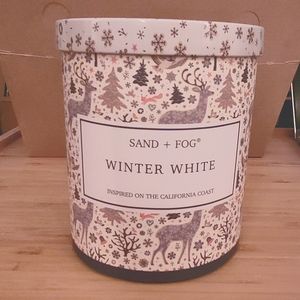 New Sand + Fog Winter White Scented Candle with Cover 11.5 oz